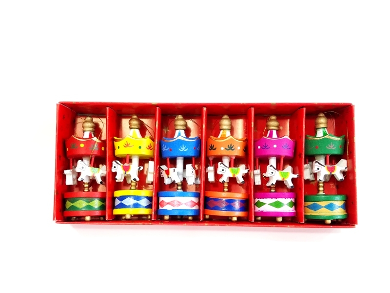 Mini Ahsap 6'li Atli Karinca