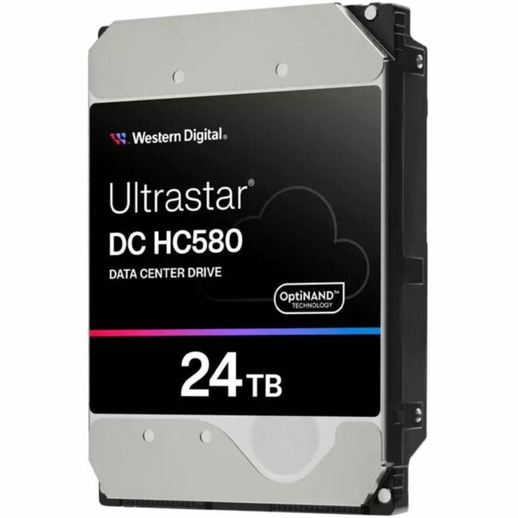 WD ULTRASTAR, WUH722424ALE6L4, 3.5", 24TB, 512Mb, 7200 Rpm, 7/24 Enterprise, DATA CENTER-GUVENLIK-NAS-SERVER, HDD (DC HC580) (0F62796) (Turkiye Distributoru Garantili)