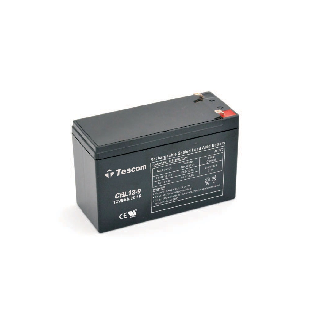 TESCOM Combatt, CBL12-9, 12V 9Ah, Bakimsiz,  Kuru Aku. UPS icin Uygundur. (100012238)