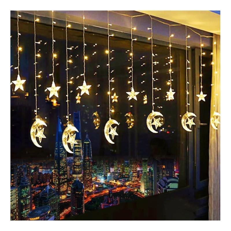 Ay Yildiz Perde Led Gunisigi Fisli