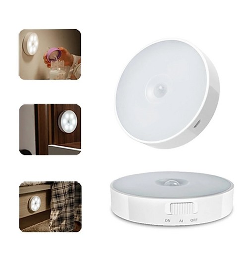 Hareket Sensorlu 8 Ledli Usb Sarjli Beyaz Isik