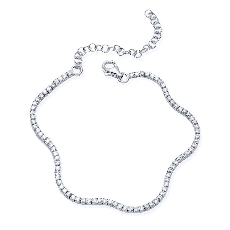 Gumus 2 mm Su Yolu Kadin Bileklik