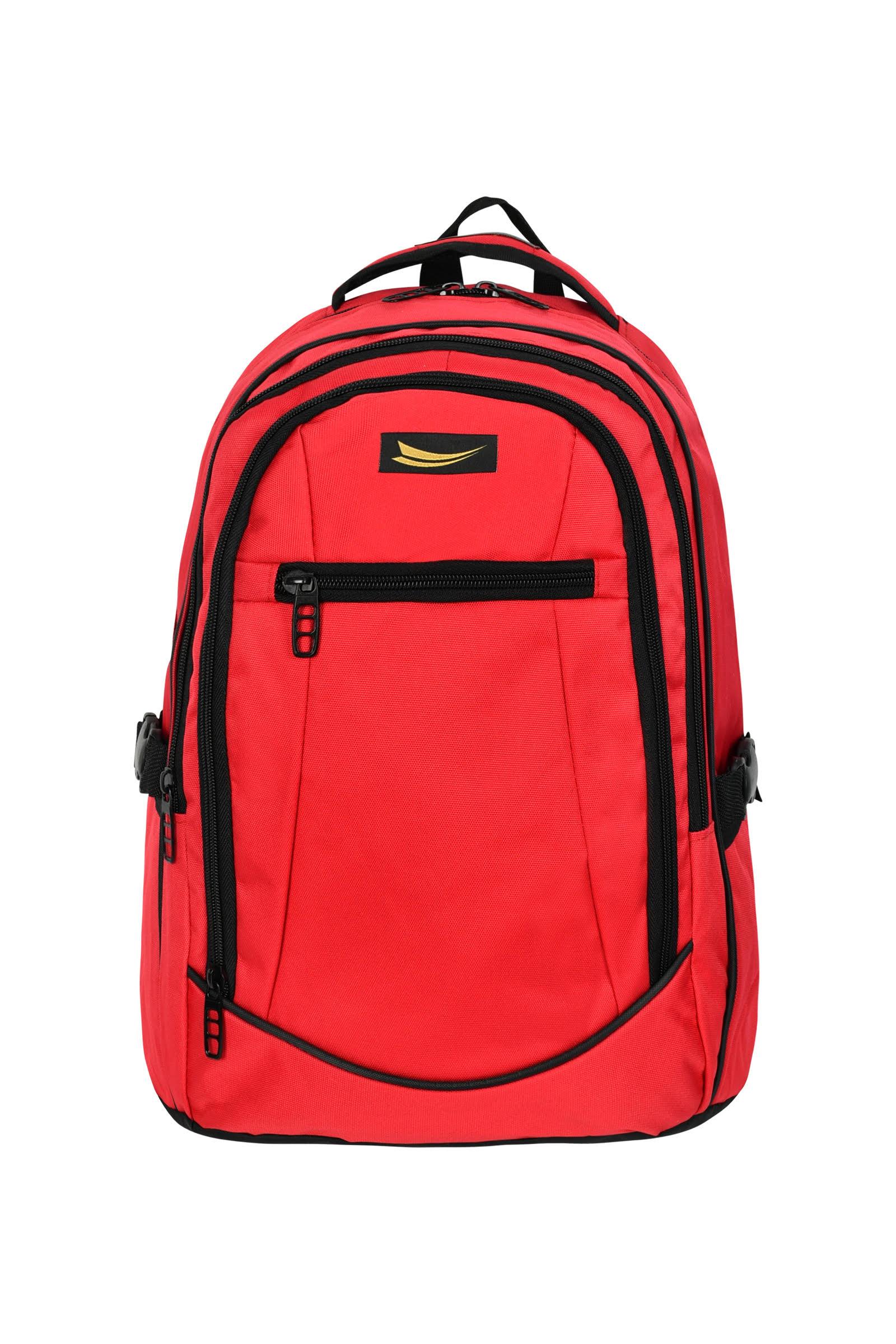 Cok Amacli Laptop Dizustu Bilgisayar Bolmeli Sirt Canta Kirmizi