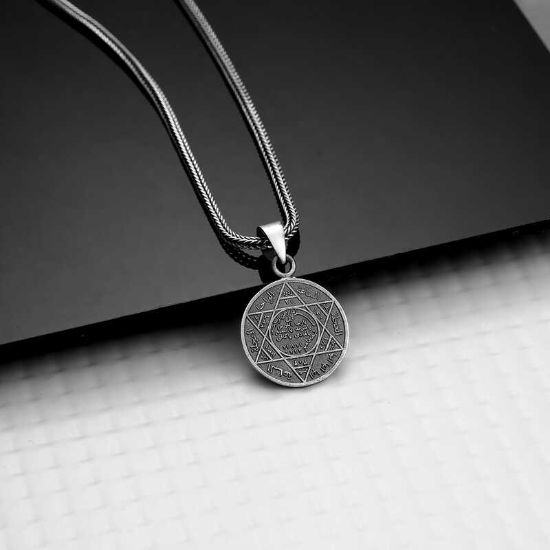 Gumus Suleyman Muhru Kolye