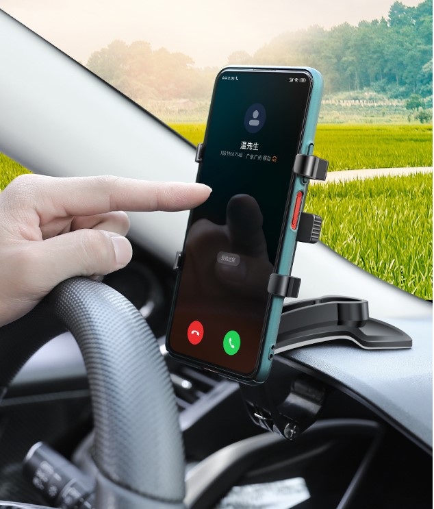 Araba Gosterge Ustune Takilan 360 Oynar Baslikli Telefon Tutucu