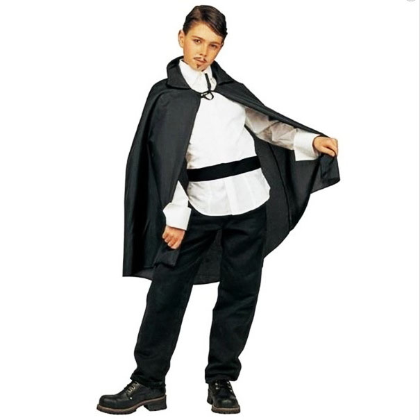 Parti Aksesuar Siyah Yakali Pelerin Cocuk Boy 90 cm