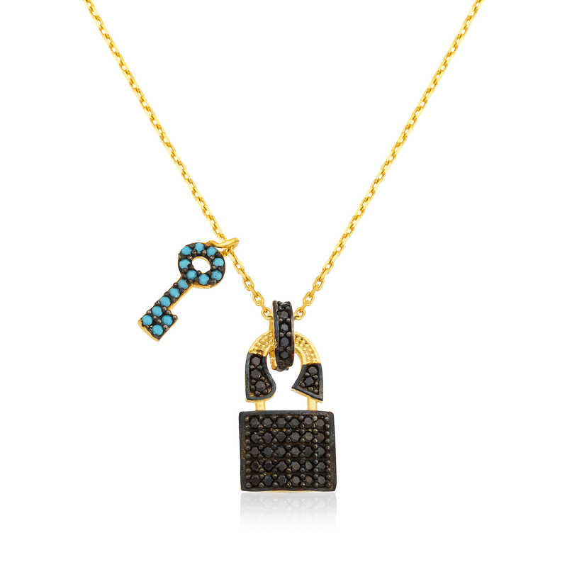 925 Ayar Gumus Kalbimin Anahtari Kadin Gumus Kolye