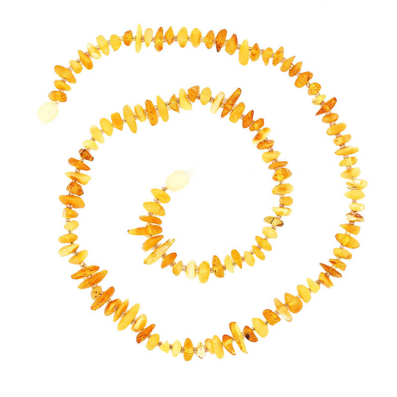 Yetiskin Damla Kehribar Kolye