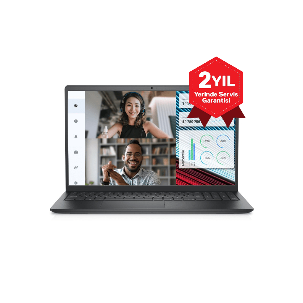 DELL Vostro 3520, N3002PVNB3520U, i5-1235U, 15,6" FHD, 8Gb Ram, 512Gb SSD, Paylasimli Ekran Karti, Free Dos Notebook (6360095)