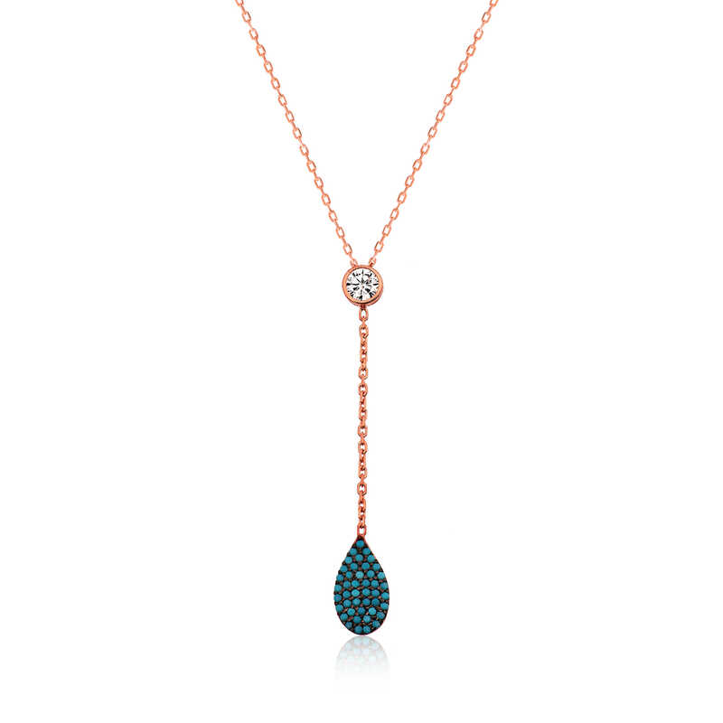 925 Ayar Gumus Ask Damlasi Bayan Gumus Kolye