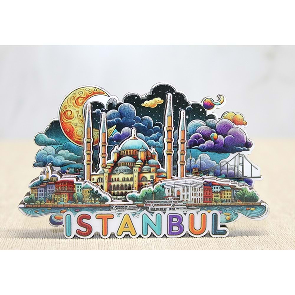 Ahsap Istanbul Temali Magnet