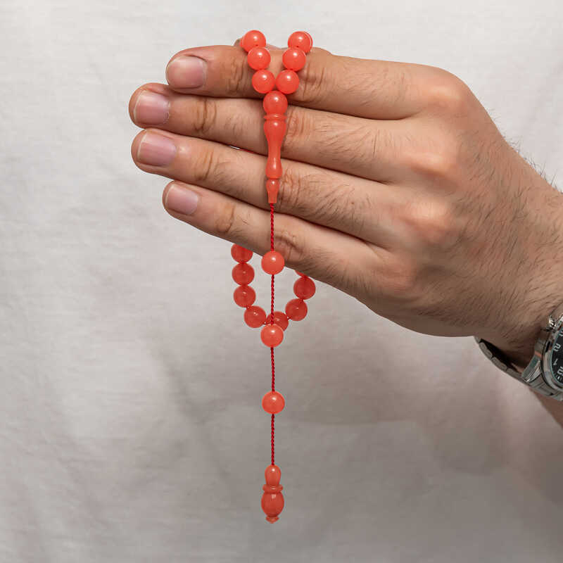 Yuvarlak Sikma Kehribar Tesbih