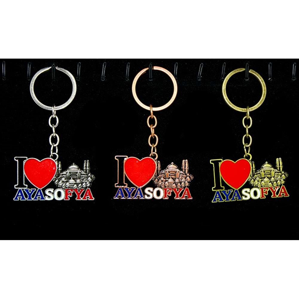 Metal Ayasofya Anahtarlik