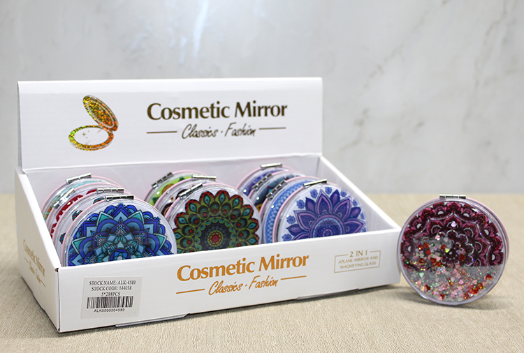 Mandala Desenli Hareketli Sulu El Aynasi