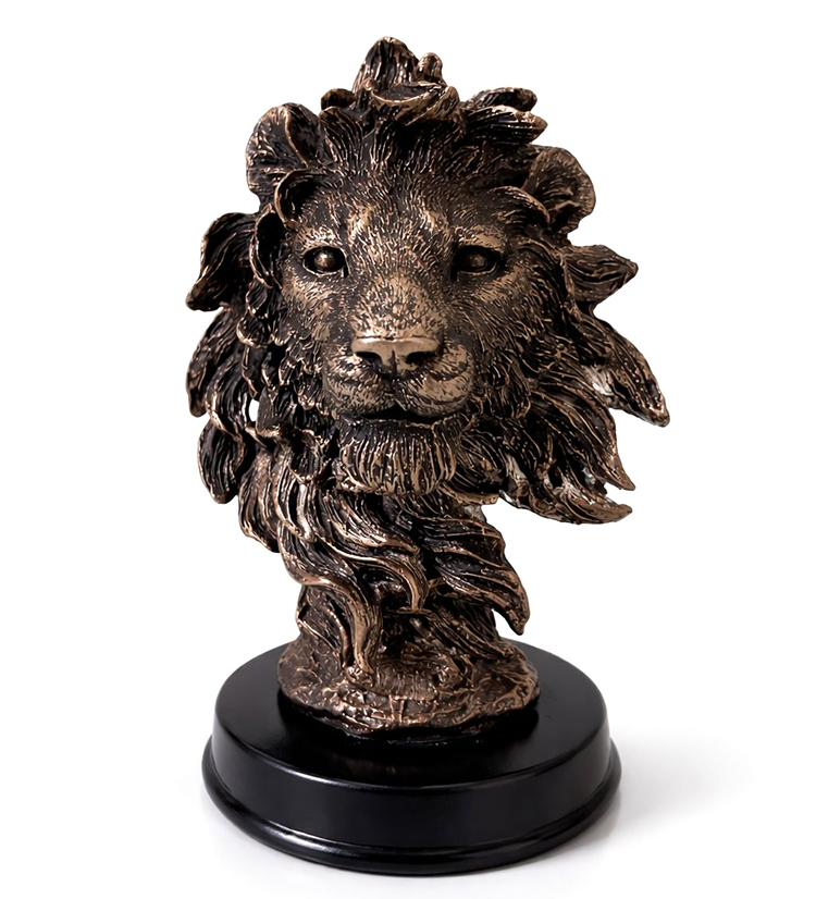 Polyester Aslan Bustu