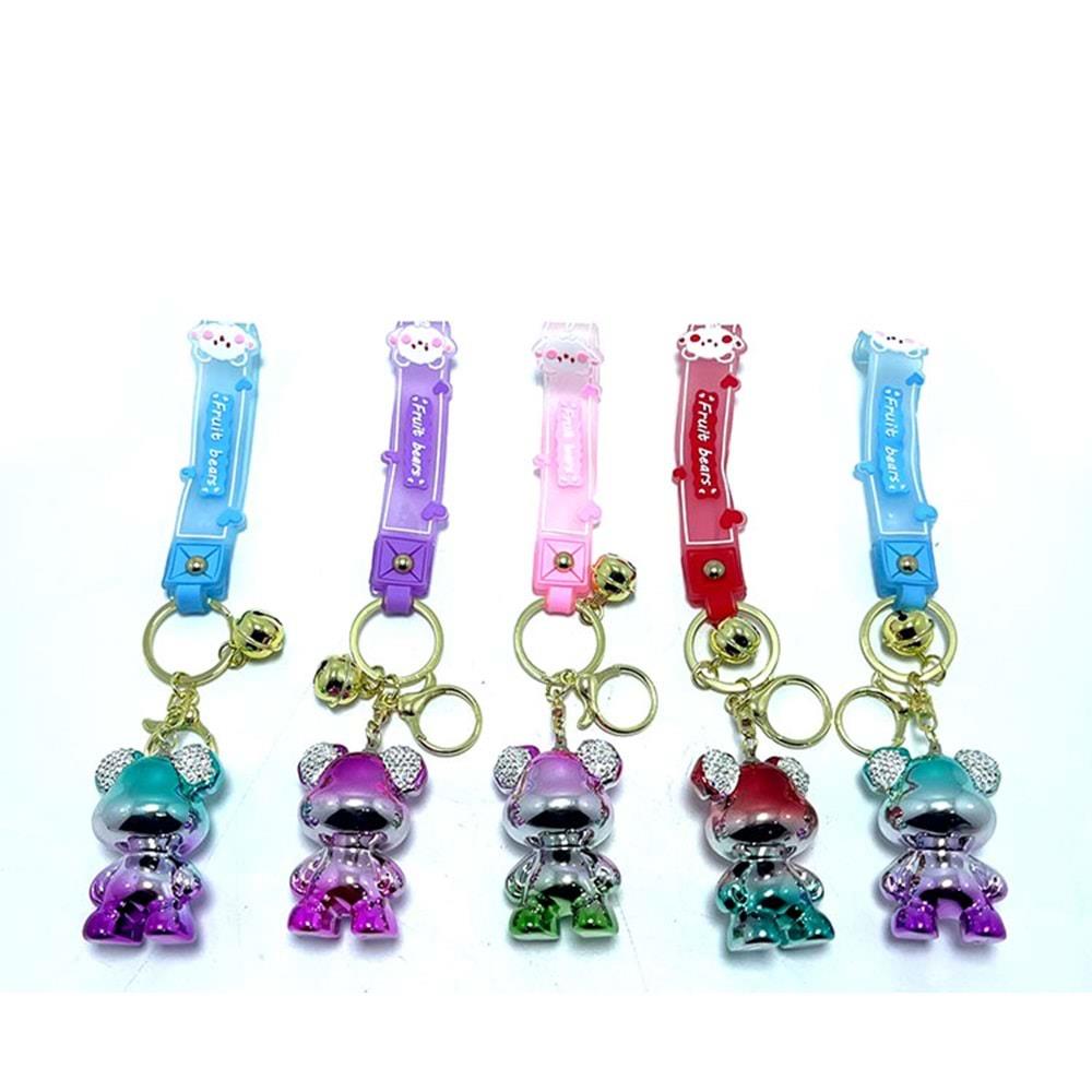 Tasli Ayicik Silikon Anahtarlik