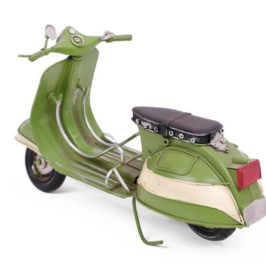 Dekoratif Metal Scooter Vintage Hediyelik Biblo