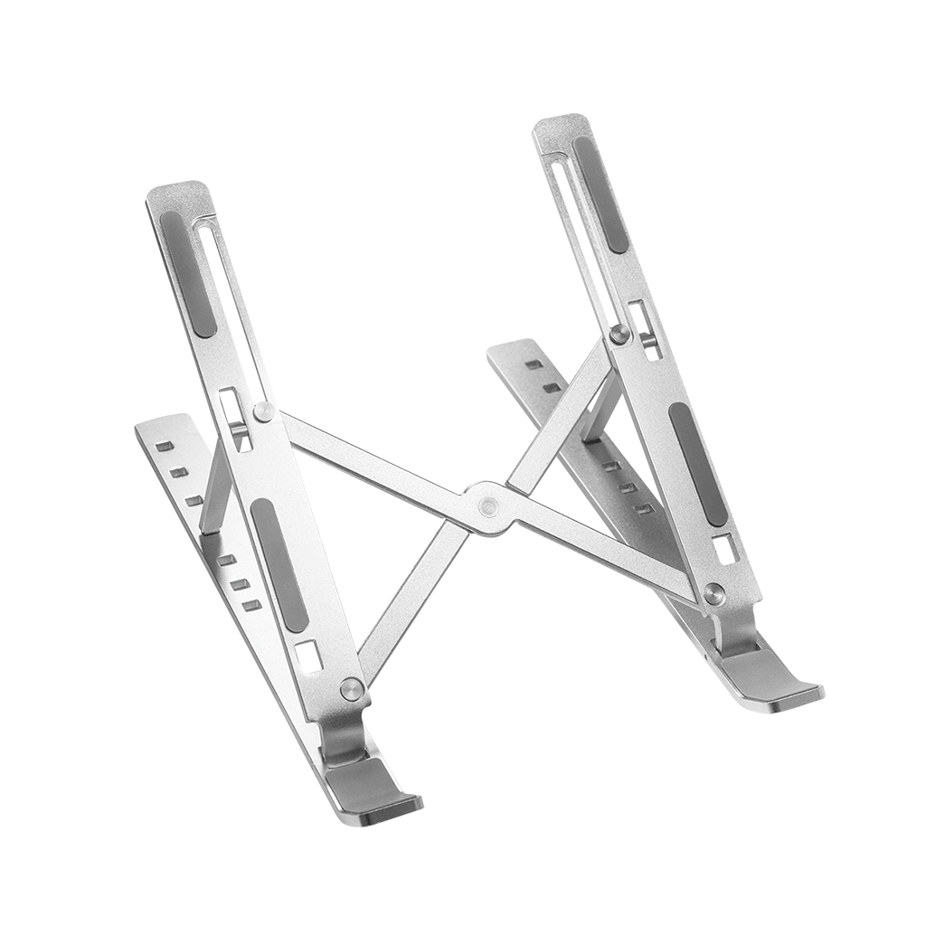 FRISBY FNC-5150ST, 10"-15.6" Tasinabilir,  Katlanir, Notebook Standi, 7 Kademeli Ayarlanabilir Yukseklik, Aluminyum (Gumus)