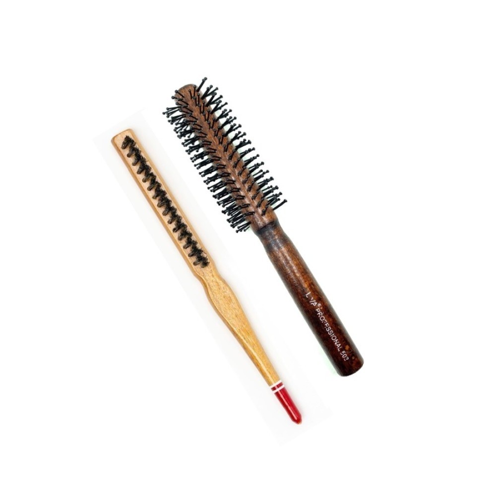 503 Ve 690 Profesyonel Yanmaz Set Topuz Sac Fircasi-2'li