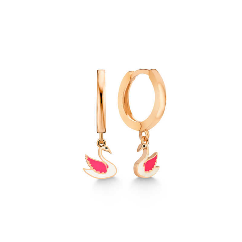 Gumus Rose Kugu Sallantili Kadin Kupe