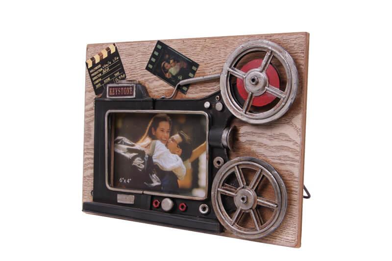Dekoratif Metal Cerceve Sinema Temali Vintage Ev Ofis Hediyelik