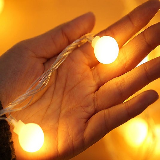 Dekoratif Fisli Top Led Isik Yilbasi Aydinlatma 5 Metre