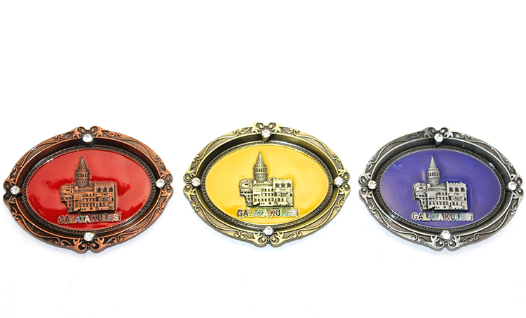 Istanbul Temali Metal Magnet