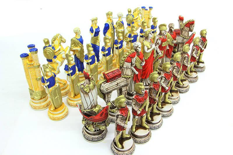 Satranc Tasi Polyester Buyukboy Truva Dekoratif Hediyelik