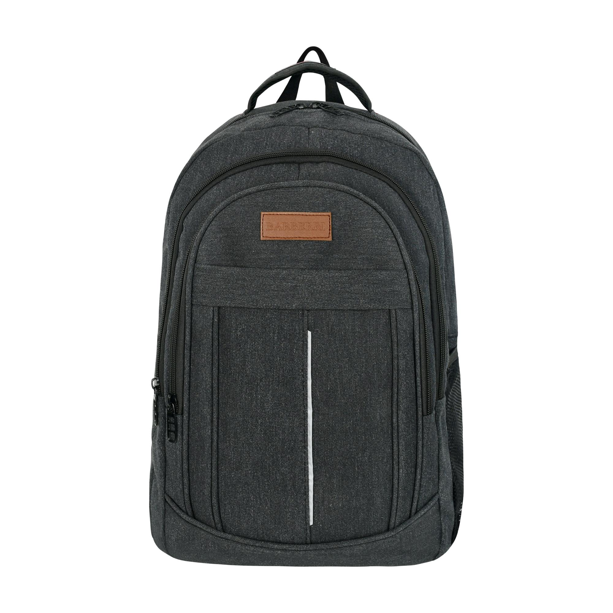 Cok Amacli Laptop Dizustu Bilgisayar Bolmeli Sirt Cantasi Siyah