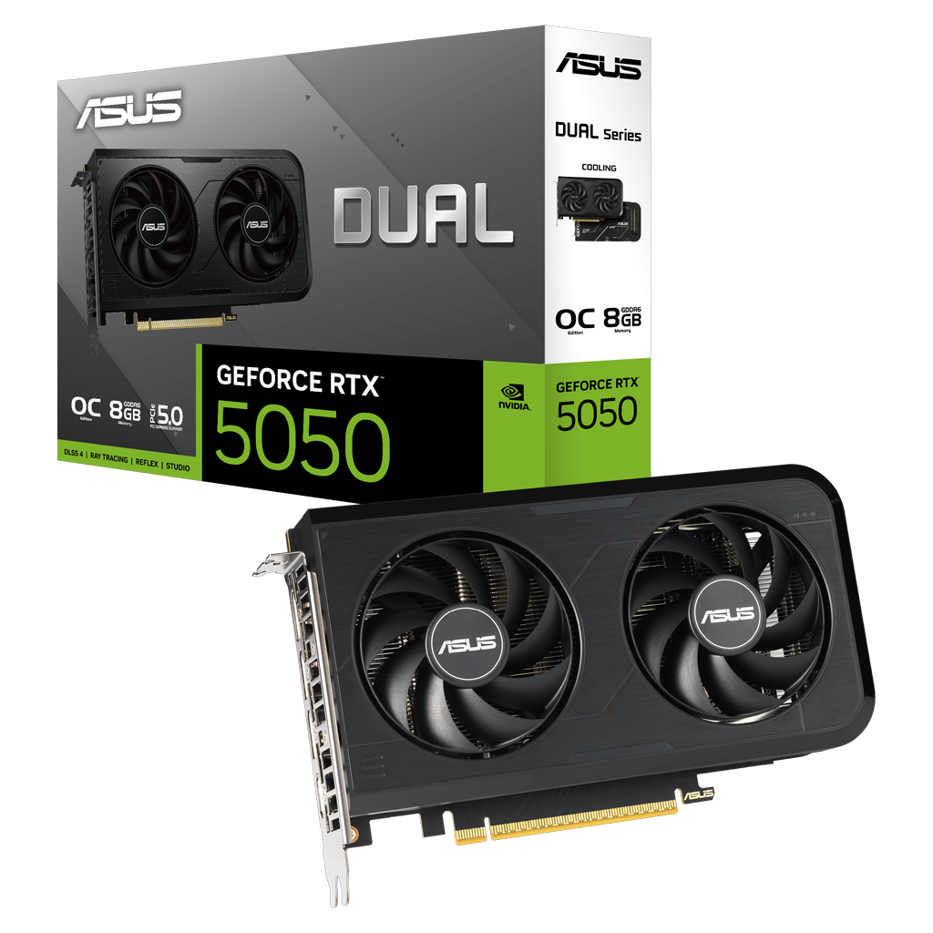 ASUS DUAL-RTX5050-O8G, 8Gb, 128Bit, GDDR6, 1xHDMI, 3xDP GAMING Ekran Karti