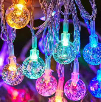 5m 28 Led Kristal Top Gun Isigi Seffaf Kablo Fisli Eklemeli