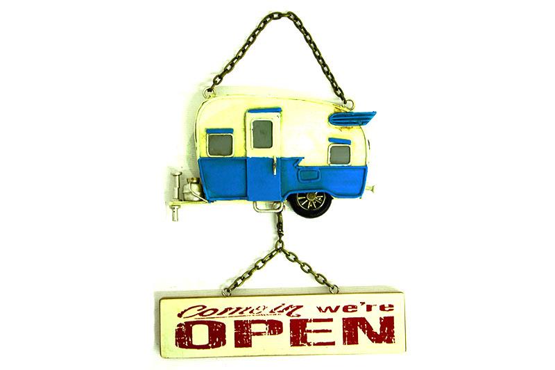 Dekoratif Metal Kapi Yazisi Karavan Vintage Dekoratif Hediyelik