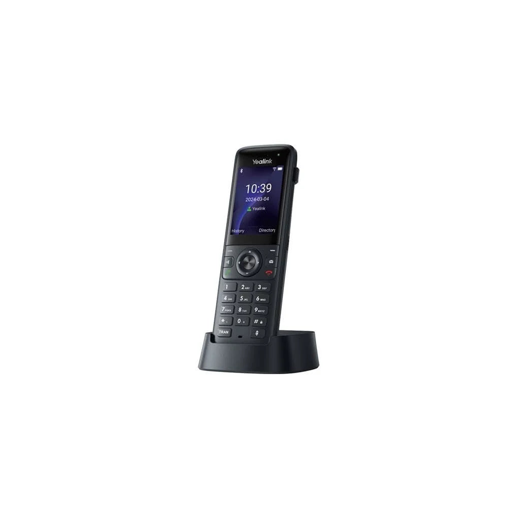 YEALINK AX83H, WiFi, Dect, Kablosuz IP TELEFON, Siyah, 2.4" Renkli Ekran, Bluetooth, 9 Saat Konusma, 200 Saat Bekleme