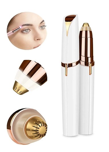 Ince Uclu Yuz Icin Tuy Kil Alici Kas Biyik Epilasyon Aleti Pilli