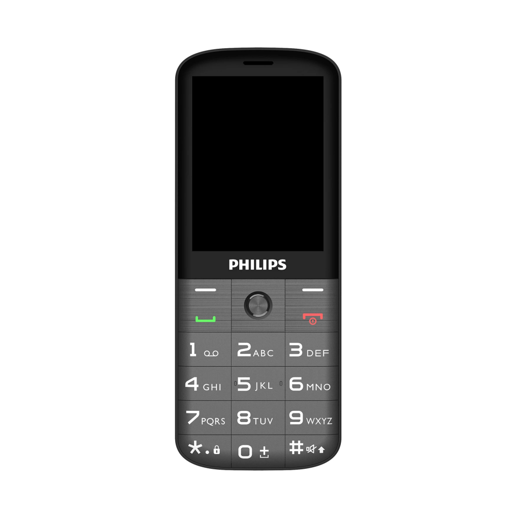 PHILIPS Xenium E227, 32Mb, Siyah, 32Mb Ram, 2,8inc Ekran, Arka Kamera, Cift Sim Destegi, FM Radyo, 1700mAh Pil, El Feneri, Turkiye KVK Garantili