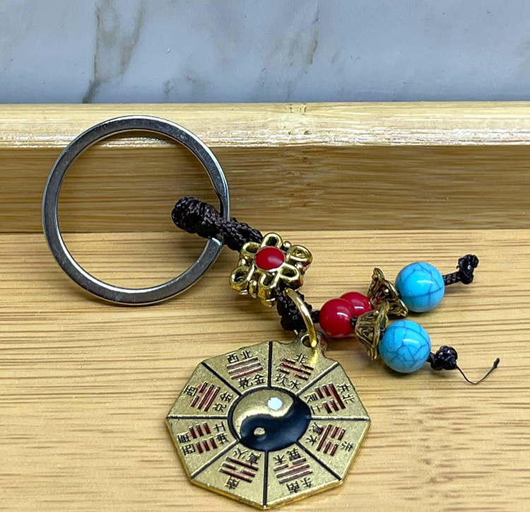 Metal Yin Yang Anahtarlik