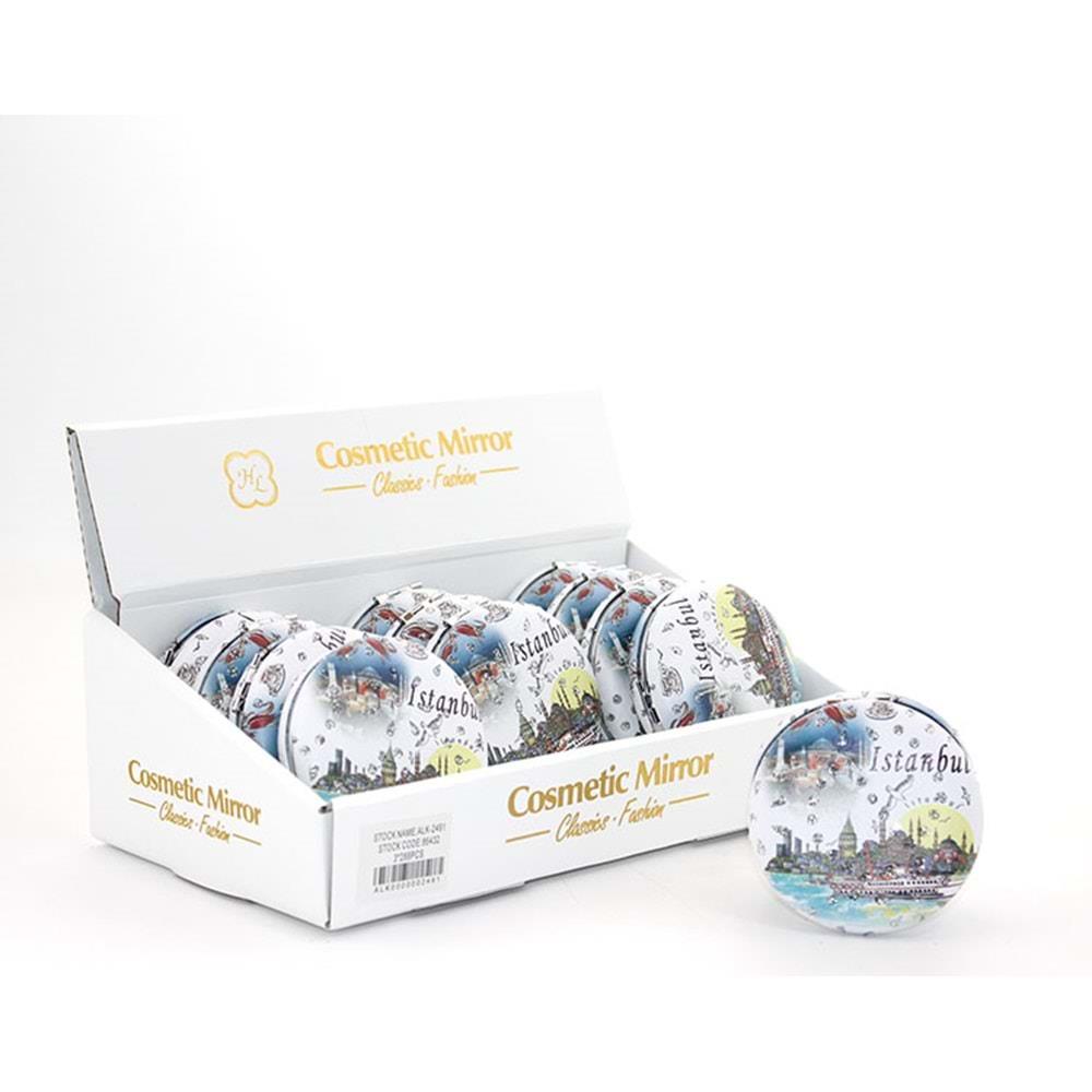 Tasli Istanbul Tasarimi El Aynasi Kalin