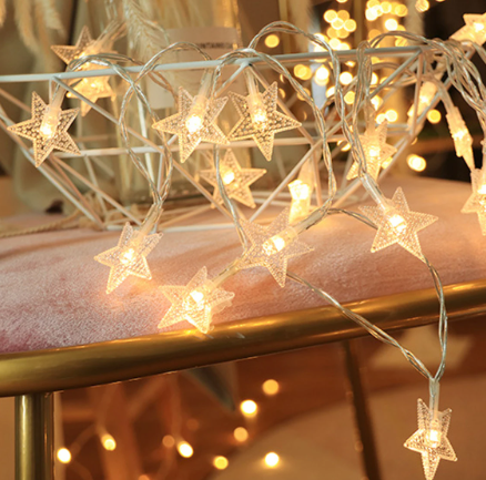 3m 20Led Pilli 2 Kademeli Yildiz Led Gun Isigi