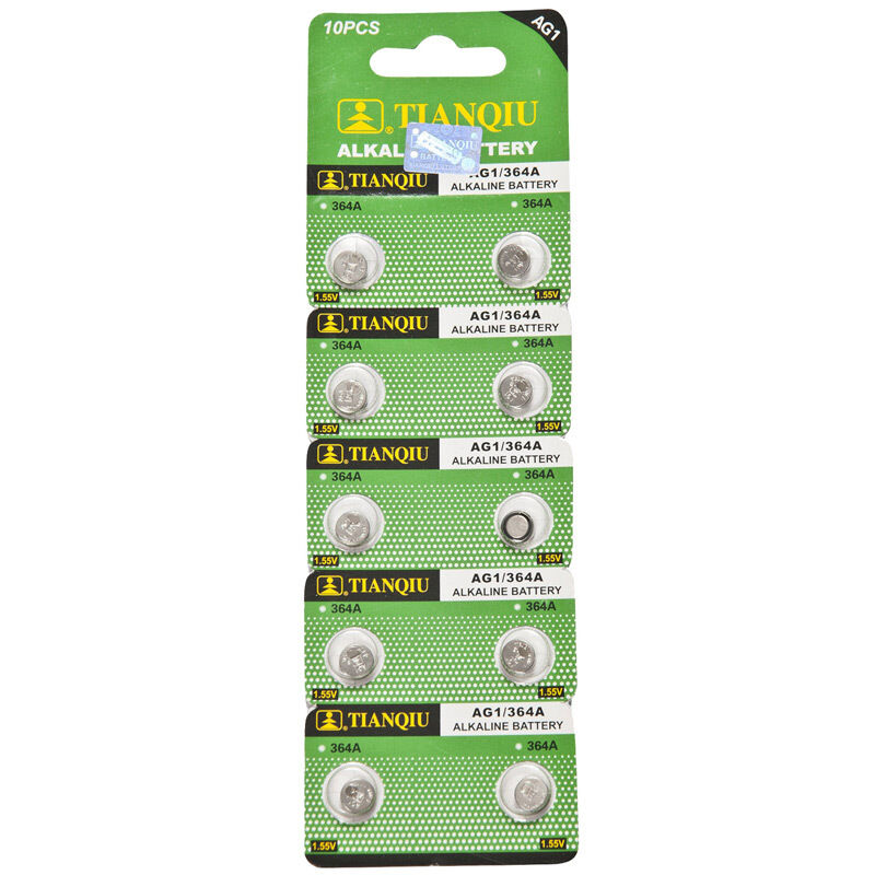 TIANQIU AG1 LR621/364 Alkalin 10'lu Dugme Pil