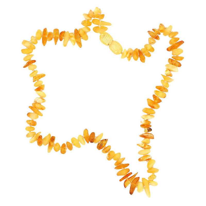 Bebek Damla Kehribar Dis Kolye