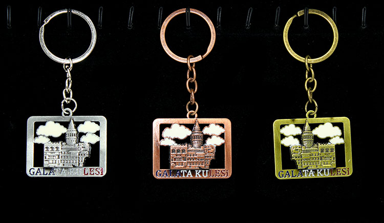 Metal Galata Kulesi Anahtarlik