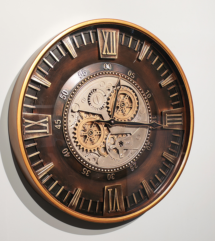 Ozel Tasarim Metal Carkli Duvar Saati