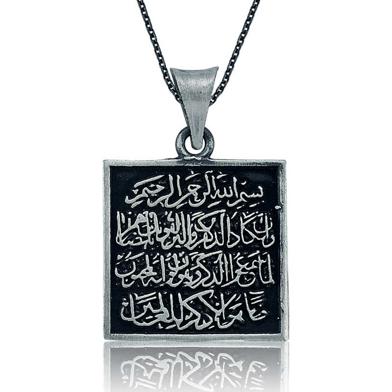 925 Ayar Gumus Nazar Duasi Kadin Gumus Kolye