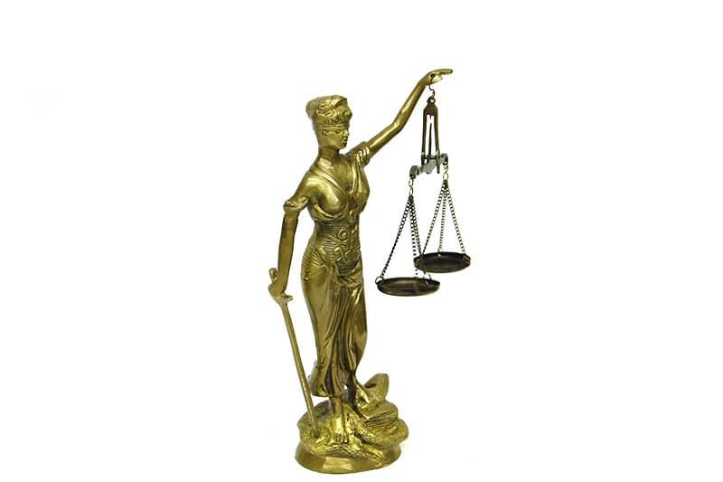 Adalet Kadini Terazili Biblo Dekoratif Hediyelik