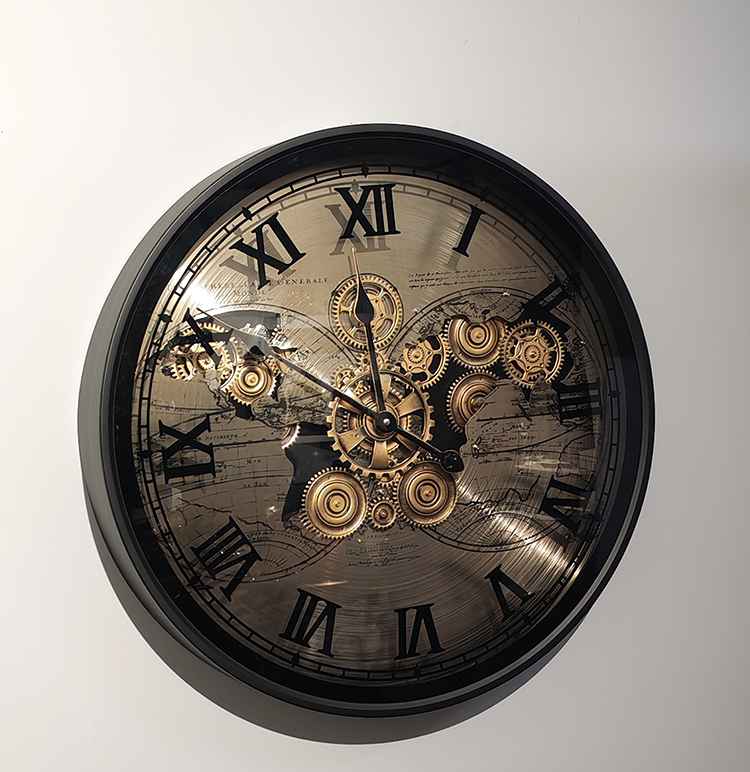 Ozel Tasarim Metal Carkli Duvar Saati