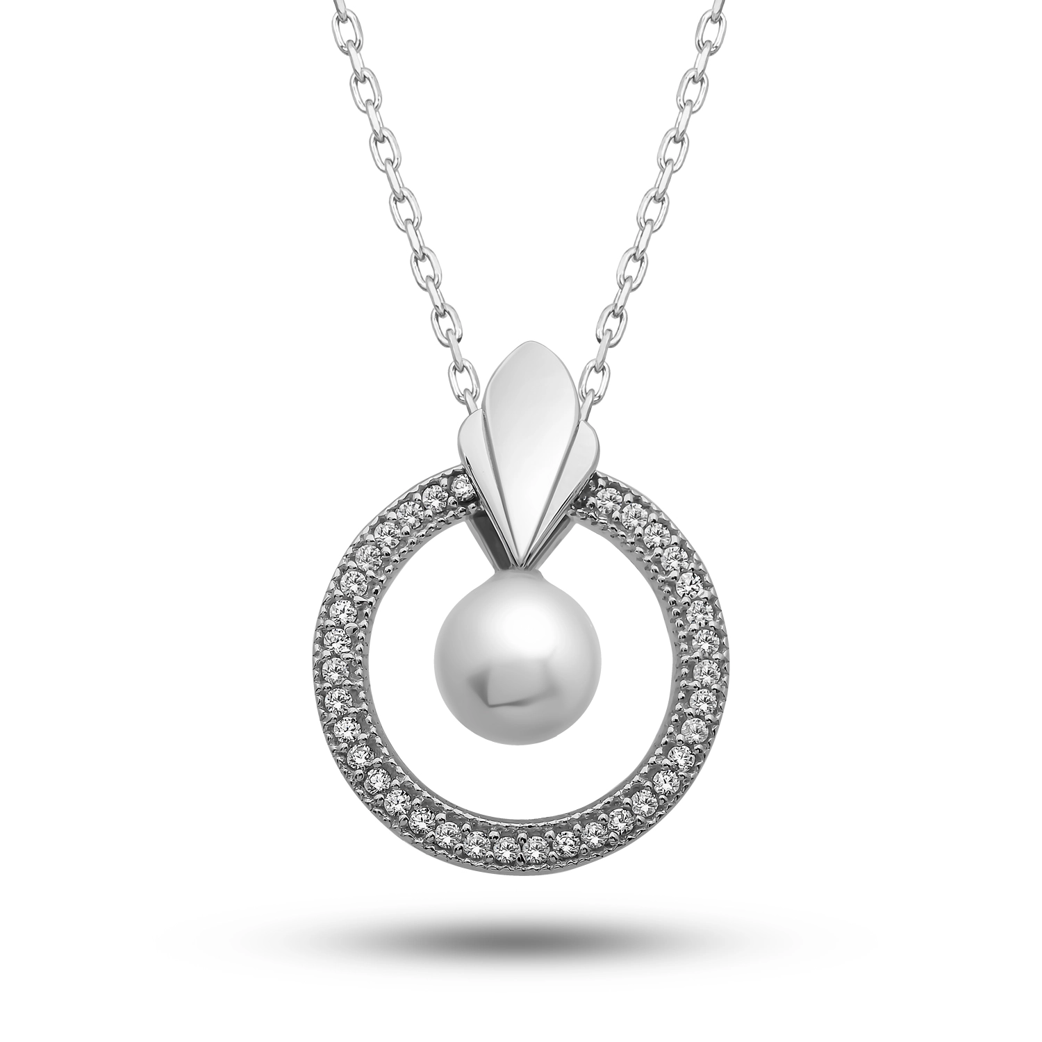 Gumus Inci Cember Kadin Kolye