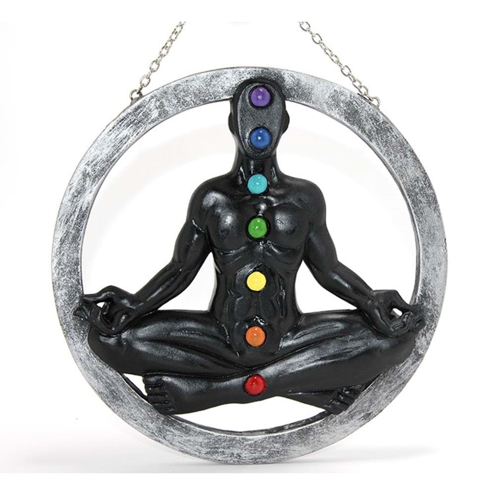 Polyester Duvara Asmali 7 Chakra Pano Dekoratif Hediyelik