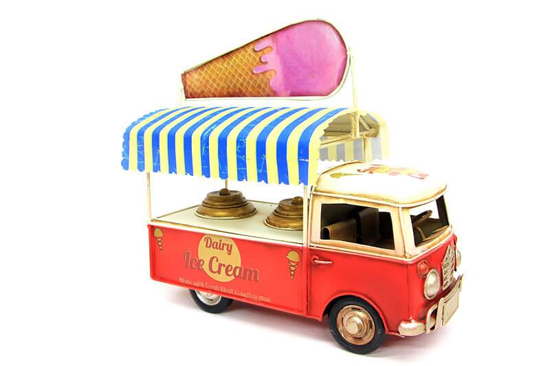 Dekoratif Metal Dondurma Arabasi Dekor Biblo Hediyelik