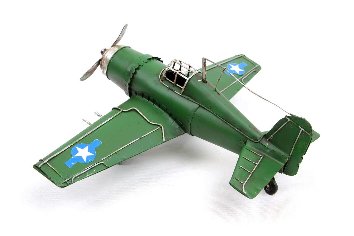 Dekoratif Metal Ucak Biblo Dekoratif h-Hediyelik