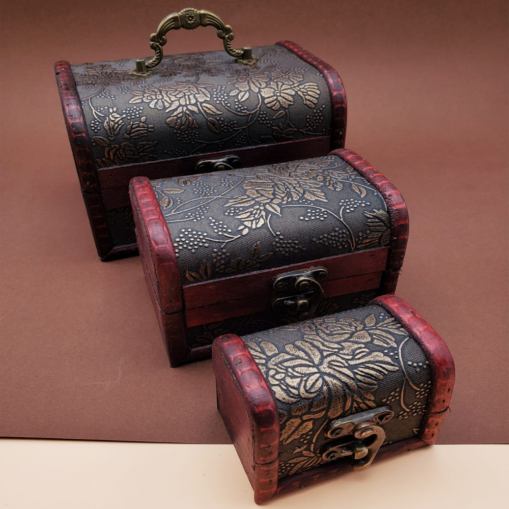 Ahsap Deri Sandik Kutusu